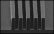 5µm features in 15µm thick PermiNex® 1000 Source: Kayaku Advanced Materials 5µm features in 15µm thick PermiNex® 1000 Source: Kayaku Advanced Materials