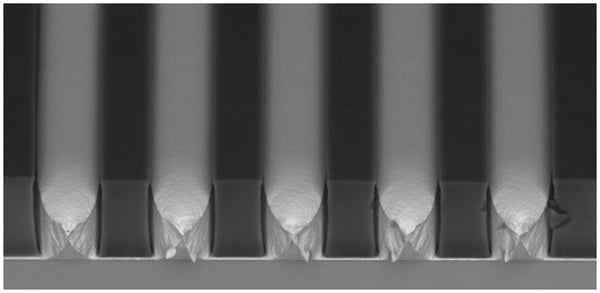 20 µm plated Cu L/S in 32 µm thick resist